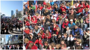 Olympic Crowds Downtown