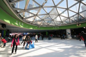 Skating at Robson Square