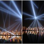 Vectorial Elevation Light Show Sculpture False Creek Vancouver (Large)