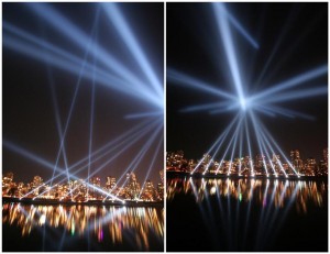 Vectorial Elevation Light Show Sculpture False Creek Vancouver (Large)