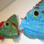 Wonderful Pottery for your wall. I want the green one!