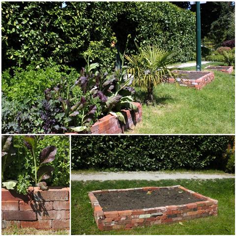 Brick Raised Vegetable Garden Bed