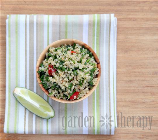 Tabbouleh Recipe via Garden Therapy #salad #herbs Tabbouleh Recipe