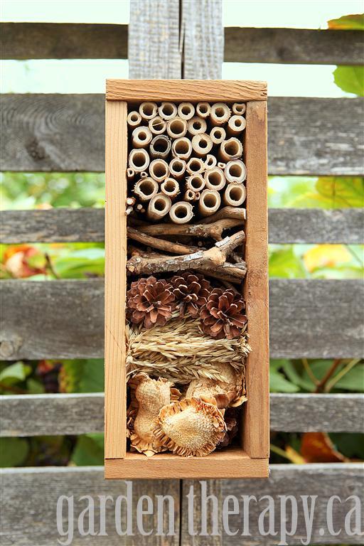 Overwinter beneficial insects in this beautiful bug hotel insect hotel