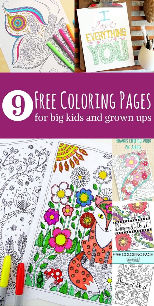 Free Adult Coloring Page Roundup