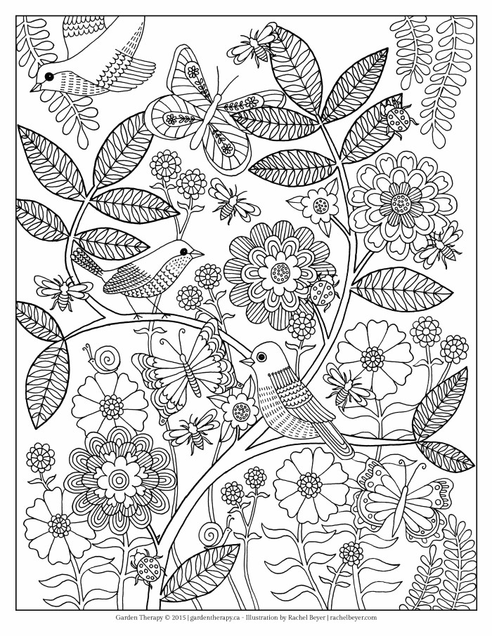 garden coloring pages for free - photo #13