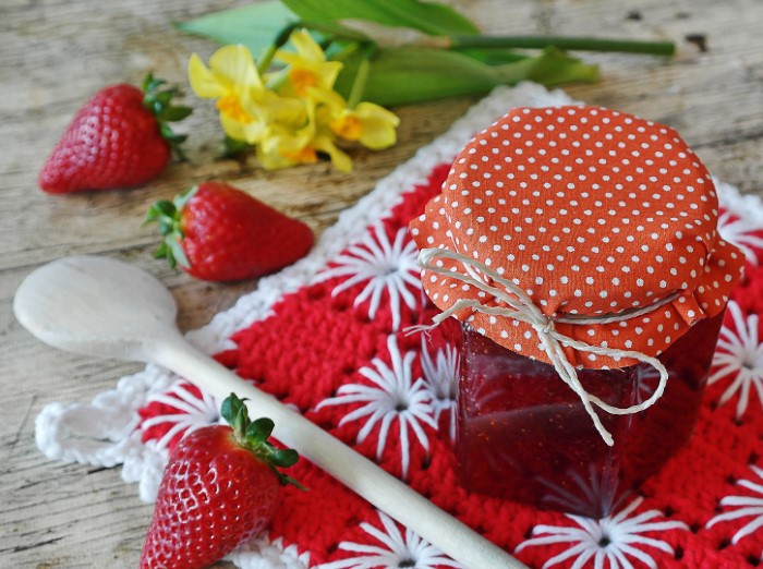 Strawberry Jam in a jar