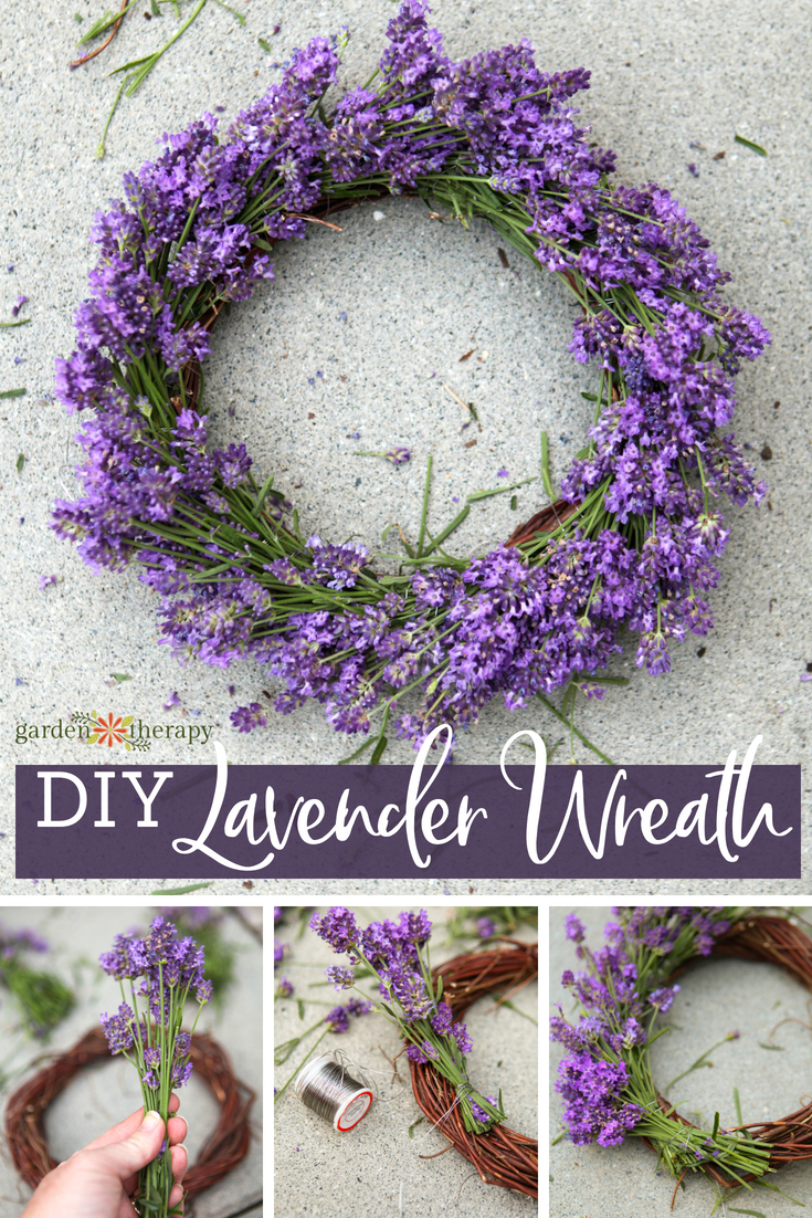 DIY lavender wreath