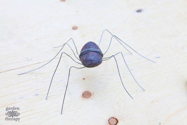 Rock spider for the garden.