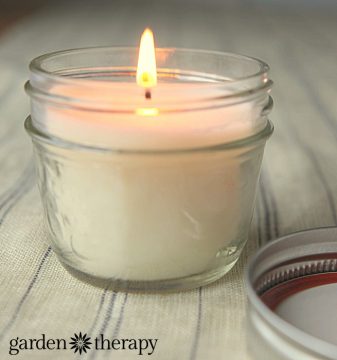 Soy Beeswax Jar Candles - Garden Therapy