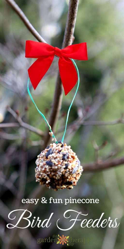 DIY Pinecone Bird Feeders