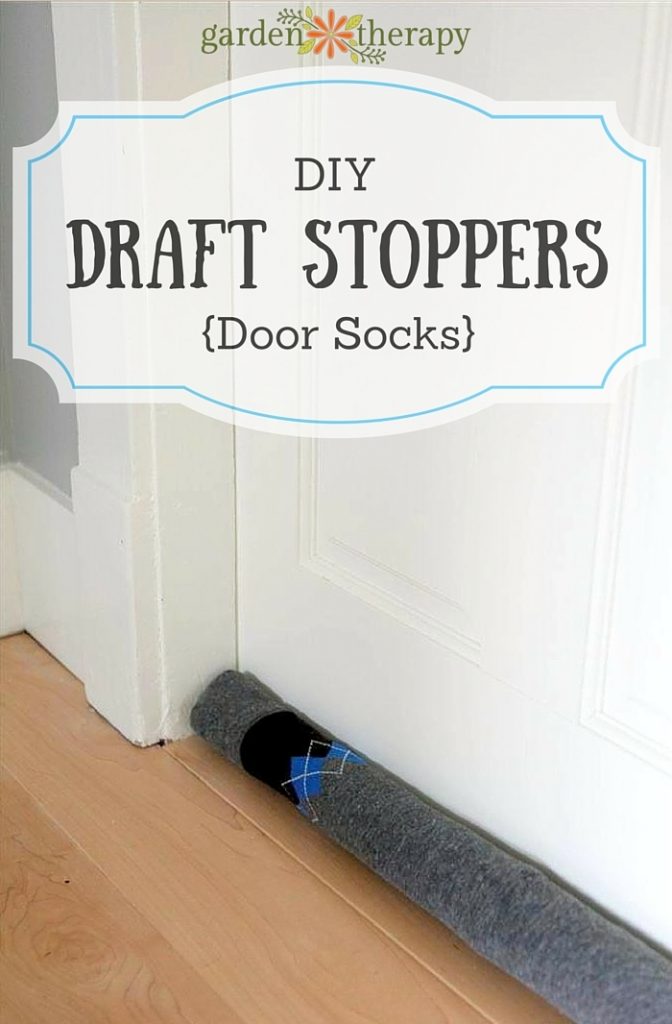 Make your own drafts stoppers with socks and this tutorial