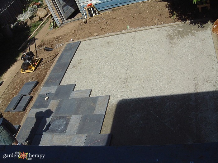 Laying Patio Stones