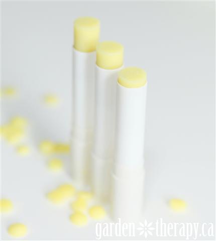 Three tubes of Hemp and Honey Lip Balm recipe