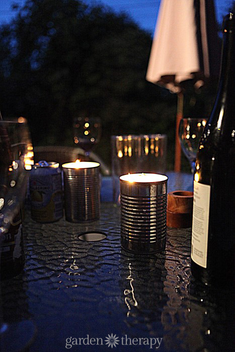 Citronella Candles to keep bugs away from the party 