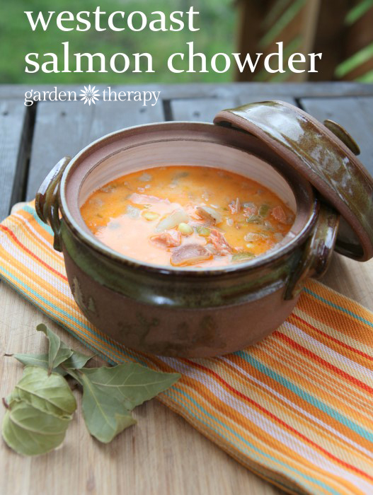 This delicious salmon chowder recipe comes straight from the West coast!