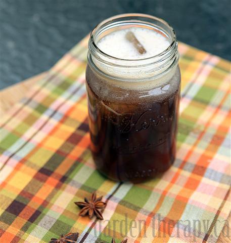 Natural Root Beer in a mason jar glass