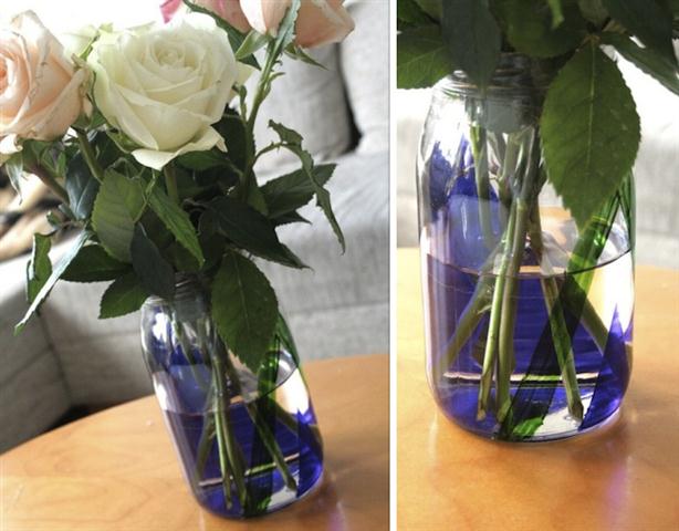 taped jar vase project tutorial