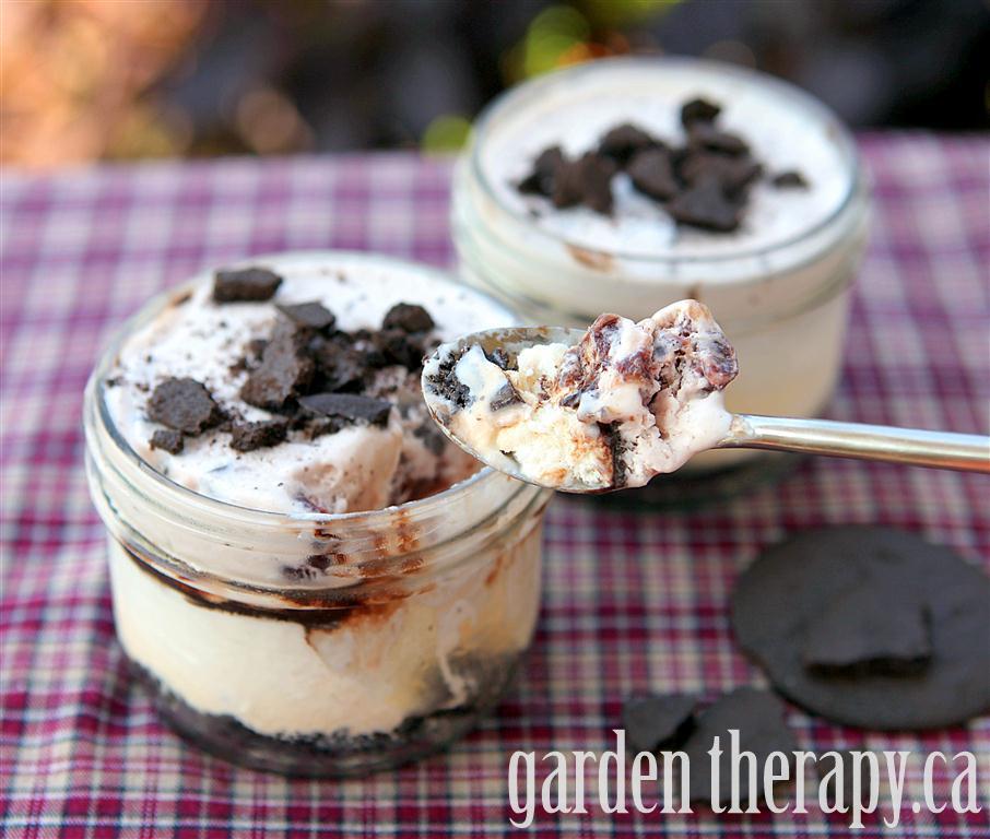 Ice Cream Cake in Mason Jars Recipe