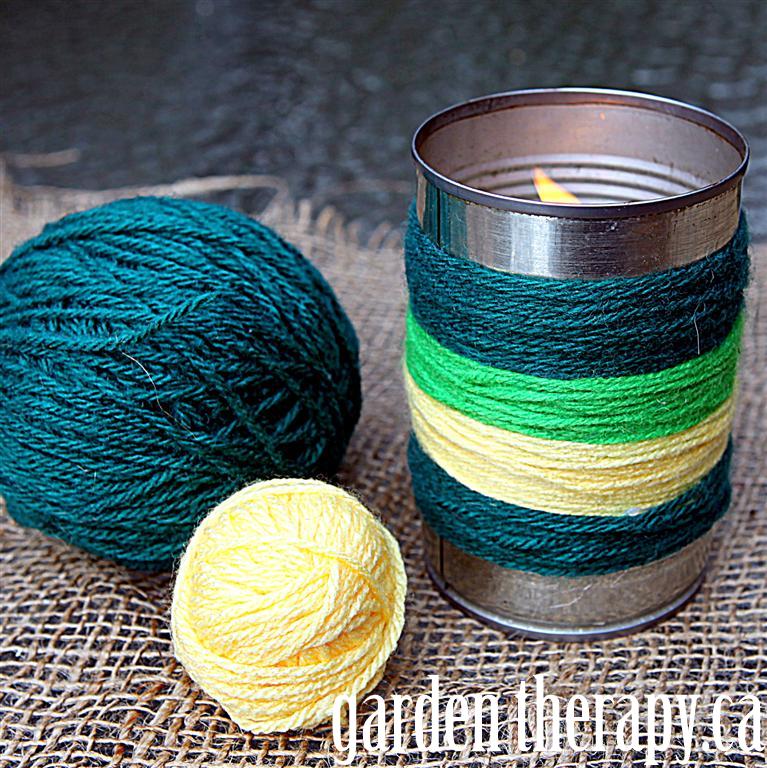 Yarn Bombing Candles