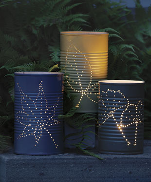 recycled can lanterns