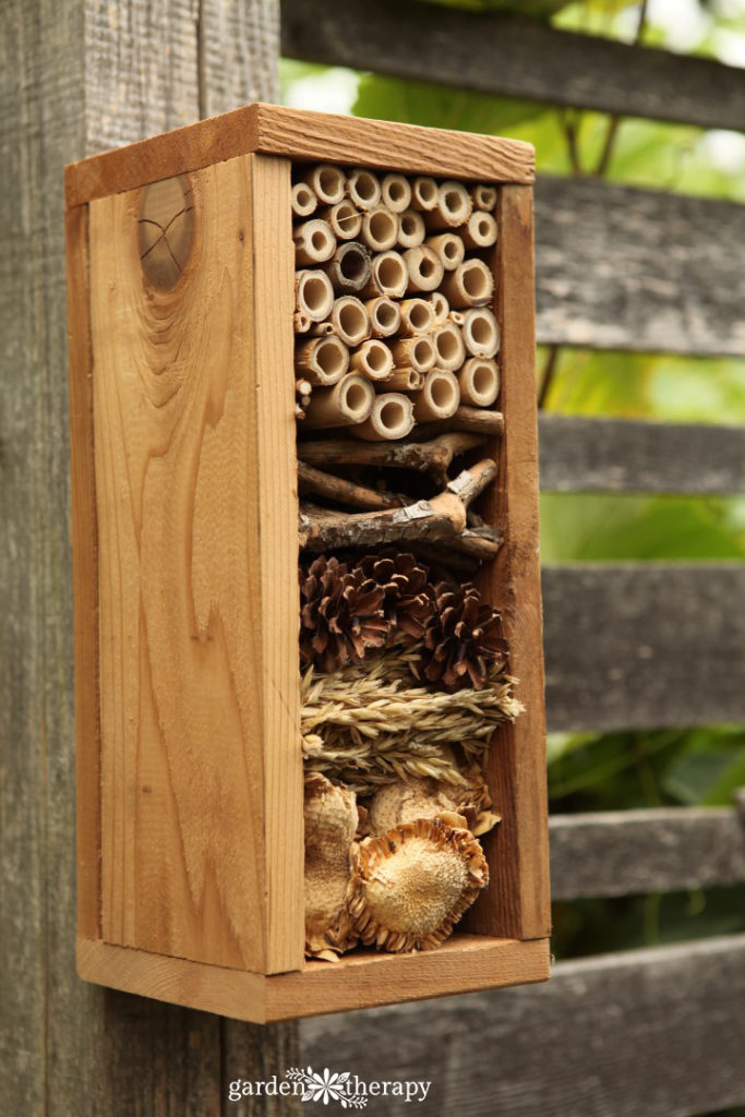 Finished bug hotel