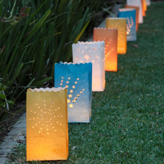 paper bag lanterns