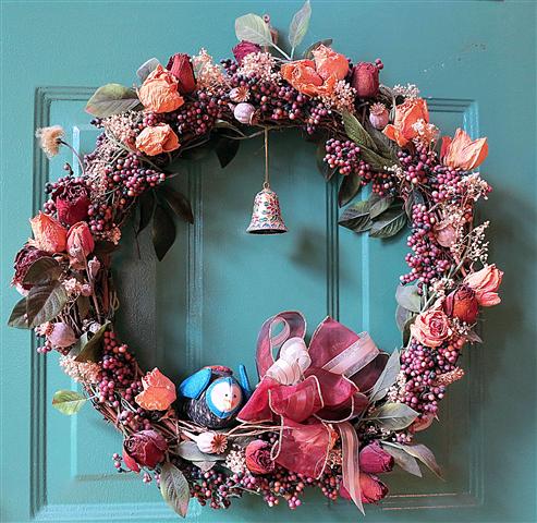 dried flower wreath