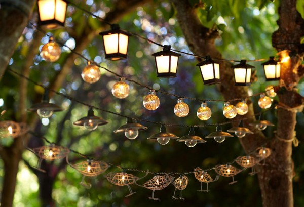 outdoor lighting string e1308997722705 - How To Choose Outdoor Lighting For Garden: 6 Simple Tips
