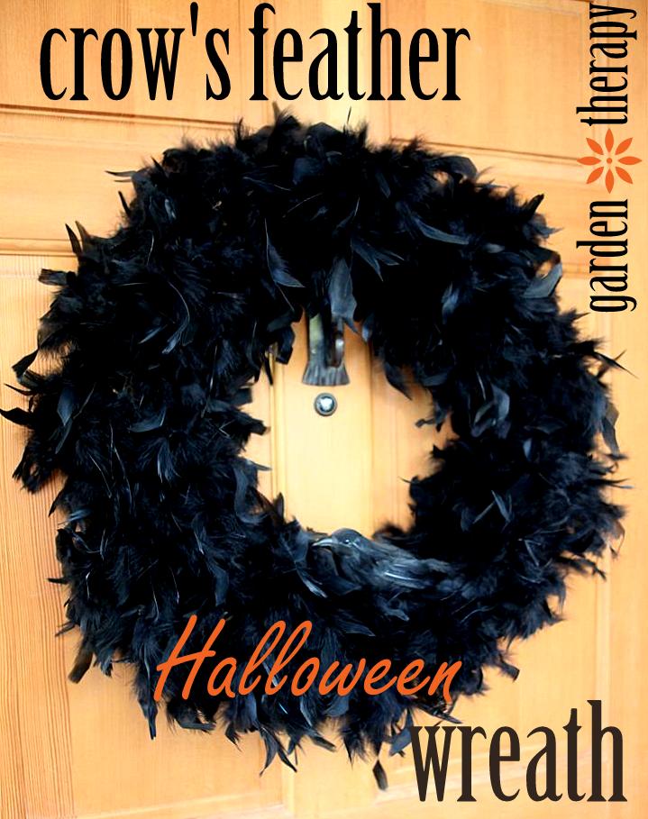 Crow Feather Halloween Wreath