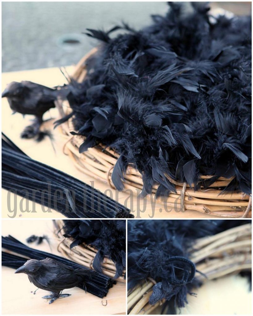 Crow Feather Wreath