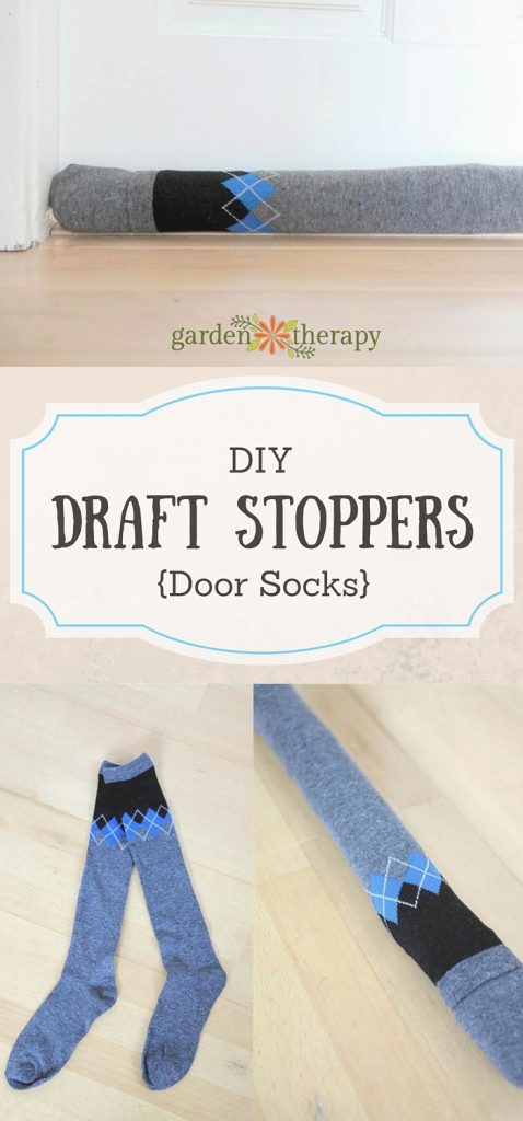 How to make door sock draft stoppers