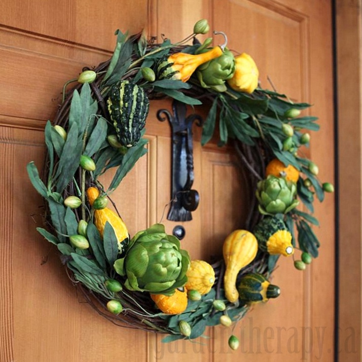 Ornamental Gourd Wreath