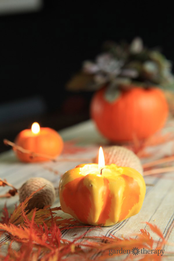 Gourd candle holders