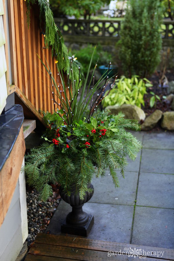 Christmas Holiday Planter