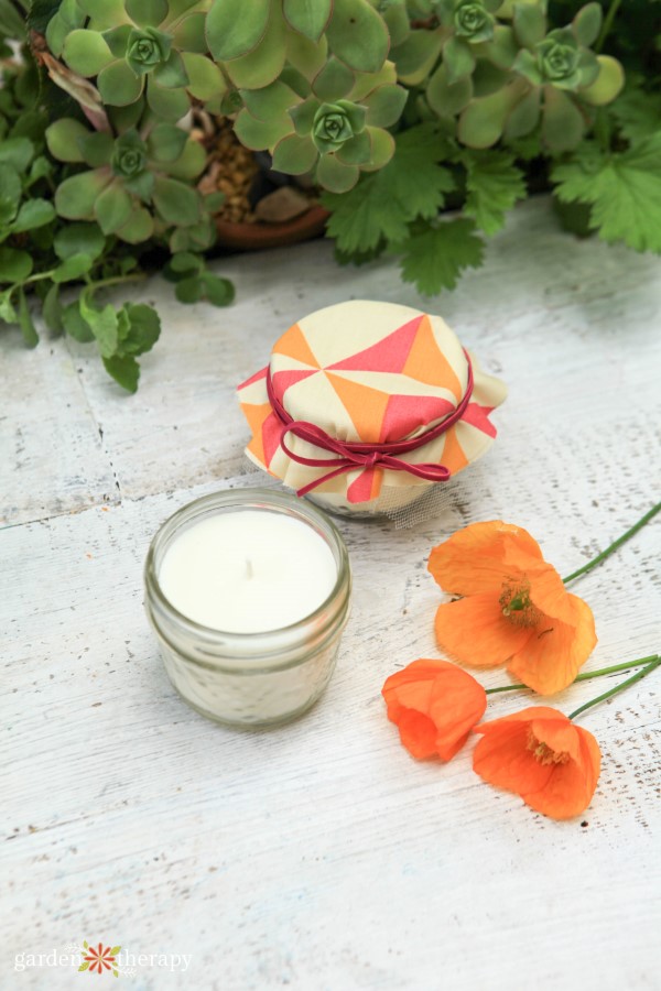 handmade candle wedding favors