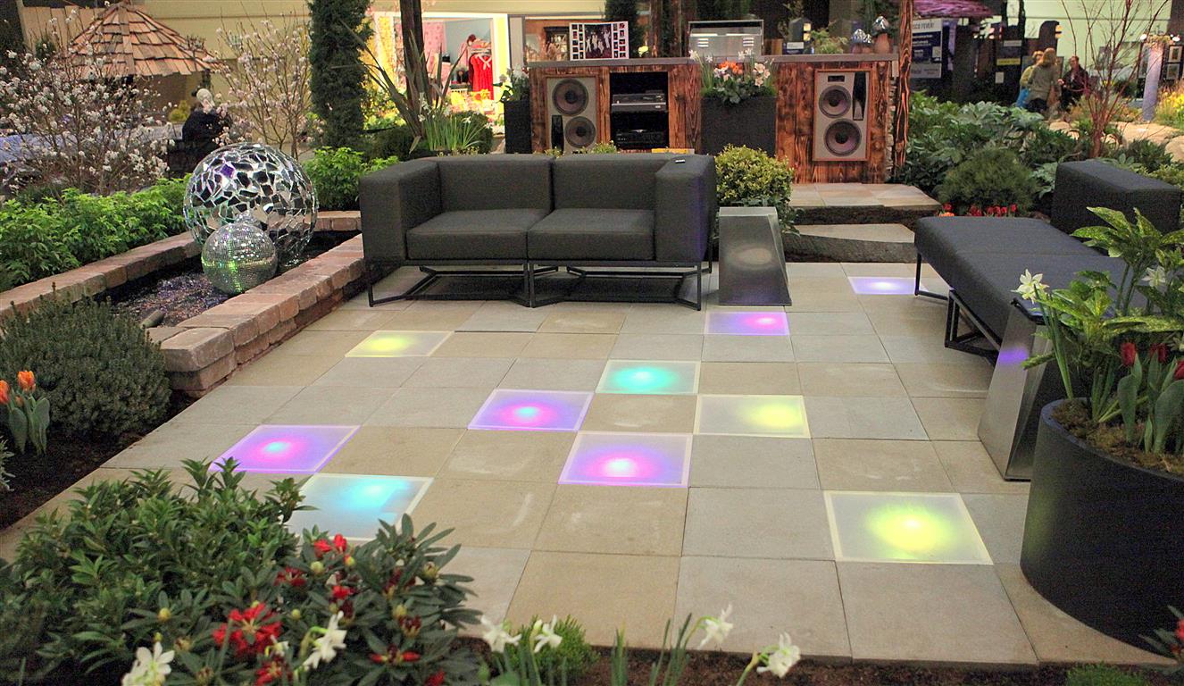 Lighted Patio Stones