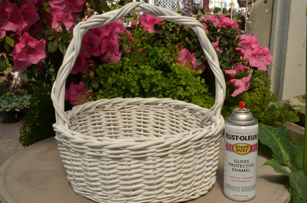 Spray Paint Easter Basket