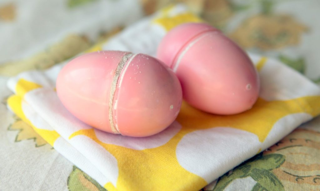 Easter Egg Bath Bombs - stuck