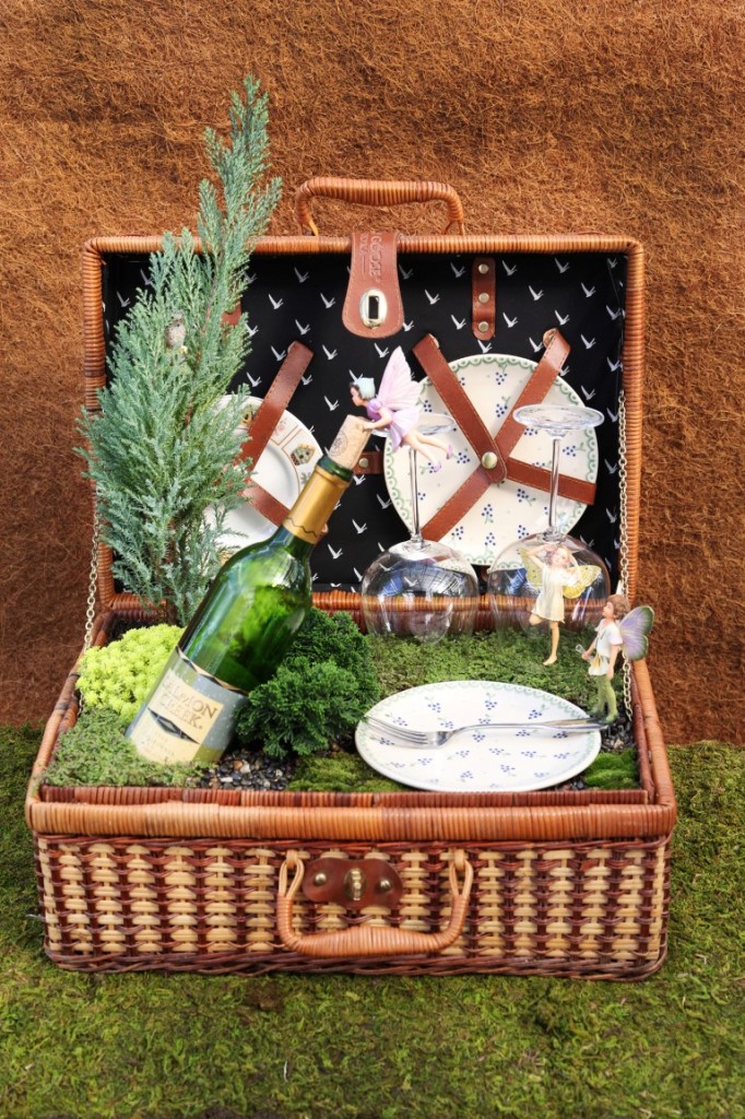 Fairy Garden Picnic Basket