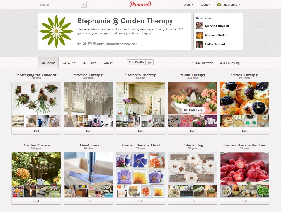 Garden Therapy on Pinterest