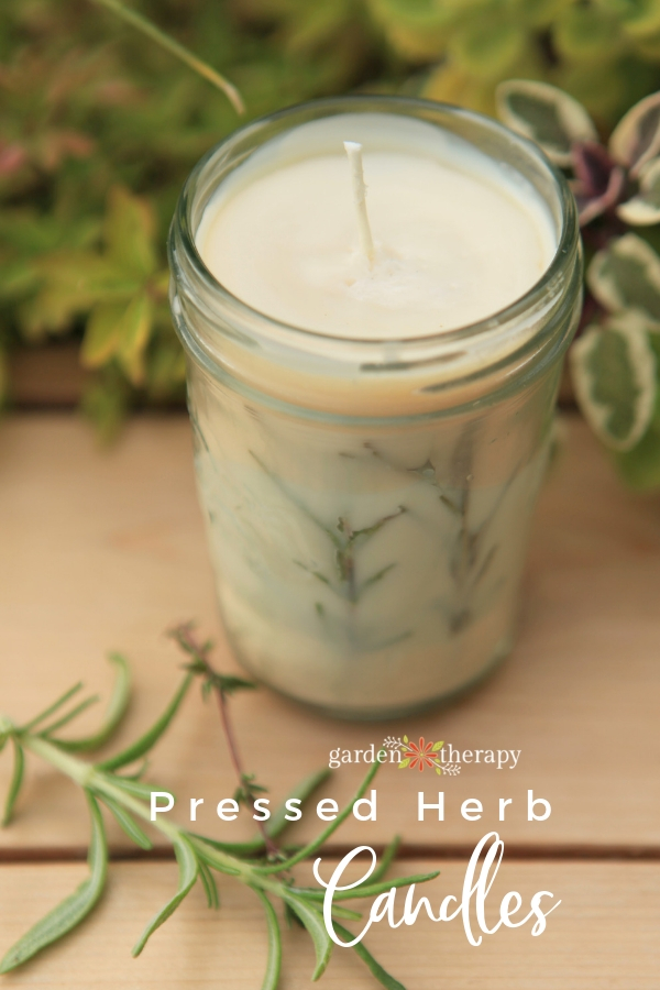 how to make rosemary candles