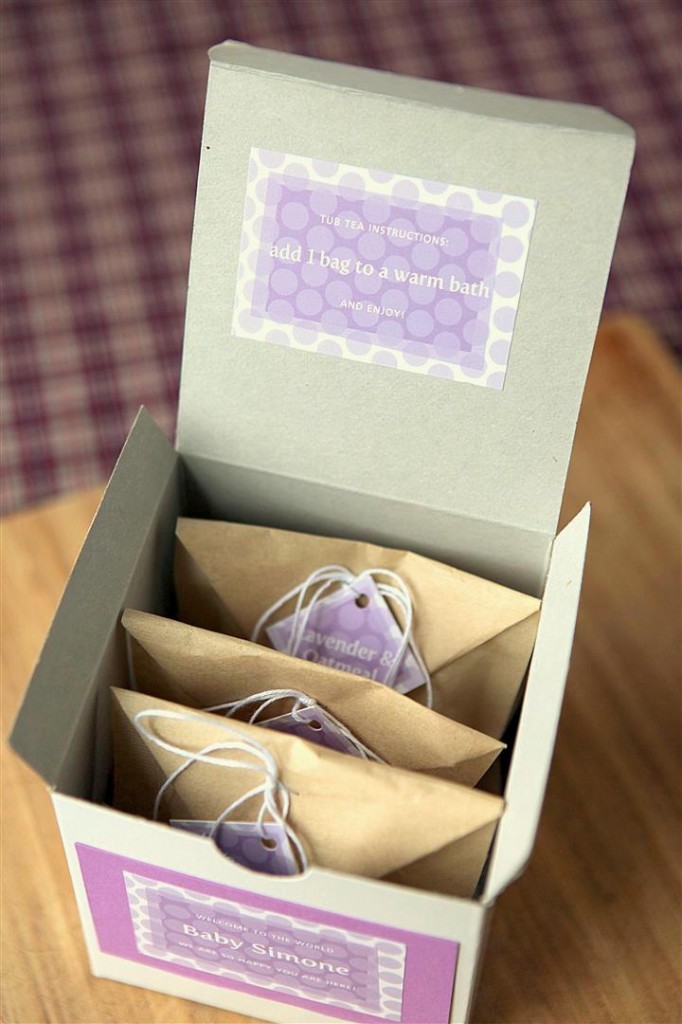 Bath Tea Bags in a gift box