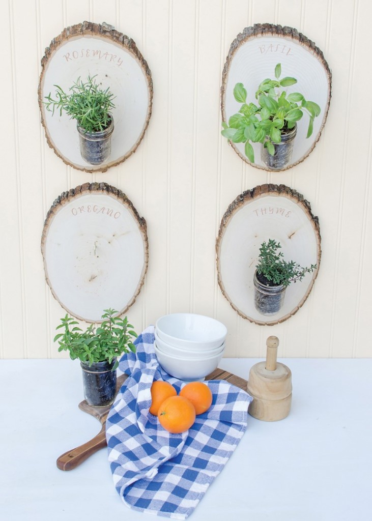 Woodland Herb Garden DIY Project from Mason Jar Crafts