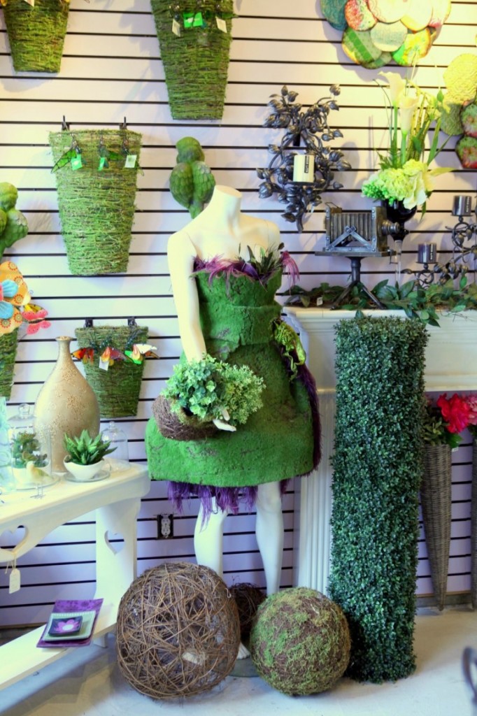 Moss Dress and Planters