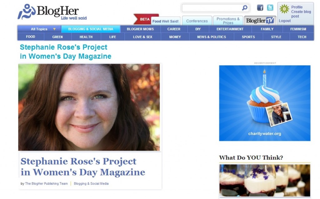 Stephanie Rose Featured in Women's Day