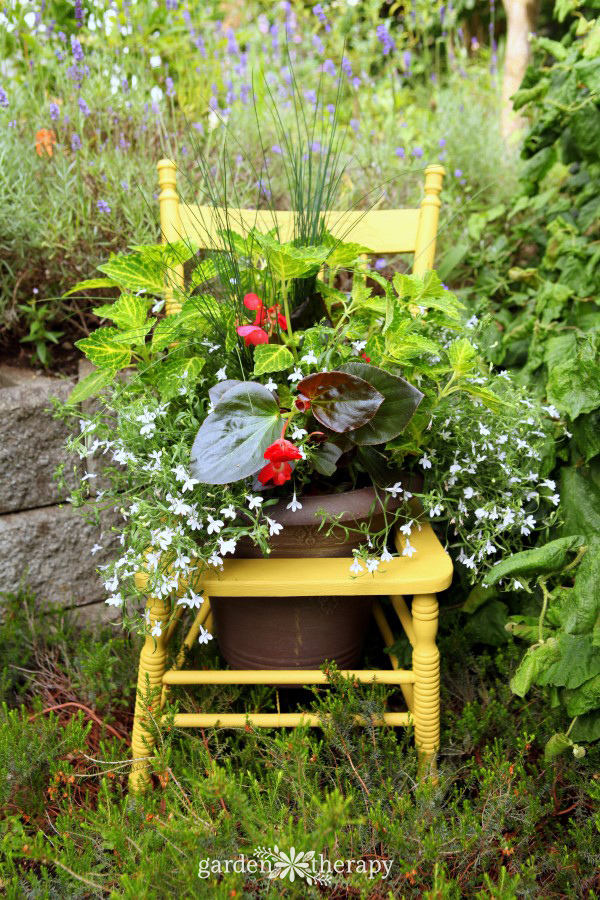 How to Upcycle a Chair into a Planter