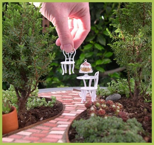 Create Your Very Own Miniature Garden Patio, How To Make A Path In Fairy Garden
