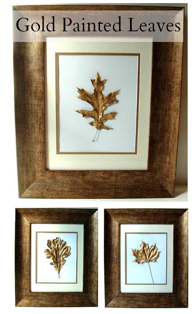 Gold Leaf Leaves DIY Project Frame Artwork