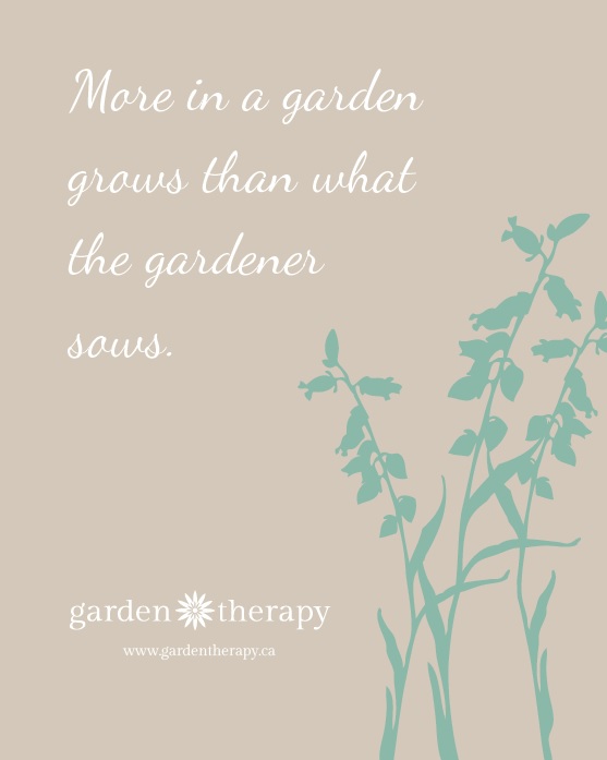 More in a garden grows than what the gardener sows #free #printable #quote